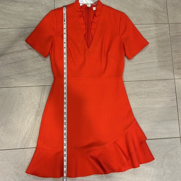 Sandro Paris Ruffle Trim Short Sleeved Dress - Picture 6 of 6